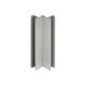 Угол для цоколя универсальный гибкий алюминий шлиф. 150 мм