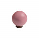 Ручка кнопка розовая керамика